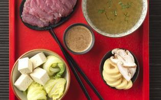 Filet de porc en fondue japonaise ou Shabu-Shabu