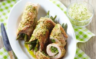 Escalopes de veau bio, roulées au pesto