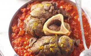 Jarret de bœuf façon osso bucco à l’orange et à la tomate