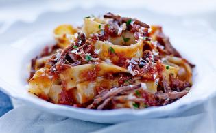 Pappardelle bolognaise à la queue de bœuf