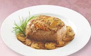 Pavés de veau au coulis de champignons