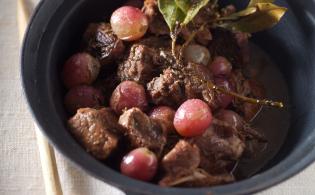 Veau aux raisins frais façon bourguignon