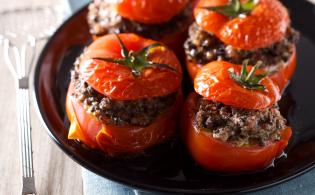 Tomates farcies au veau (et à la tapenade)