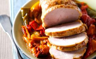 Rôti de veau aux 4 poivrons
