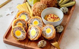 Bouchées de veau façon scotch eggs