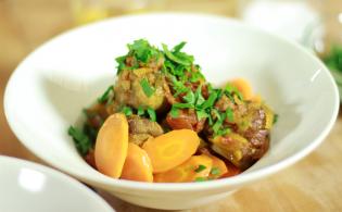 Tajine d'agneau safran, cannelle et carottes fondantes