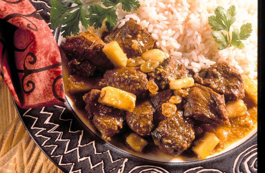 Curry de boeuf aux fruits