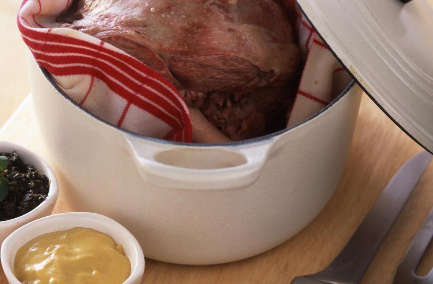 Gigot bouilli à l'anglaise Gigot bouilli à l'anglaise
