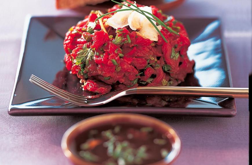 Tartare de boeuf, façon asiatique Tartare de boeuf, façon asiatique