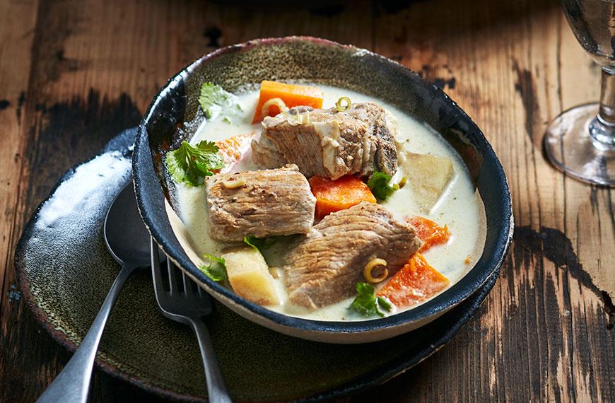 Blanquette de veau au lait de coco et citronnelle