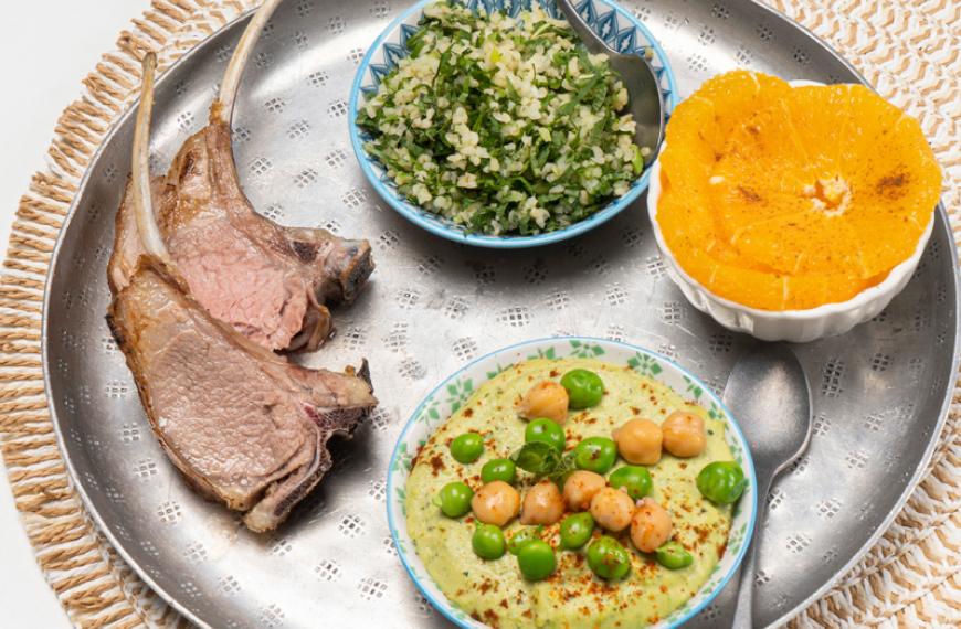 Côte d’agneau façon Mezze Côte d’agneau façon Mezze