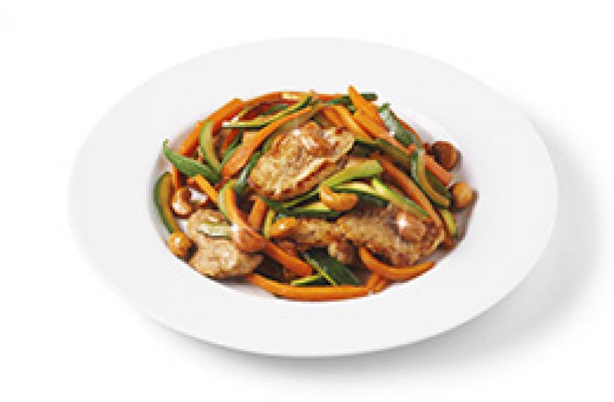 Wok de veau aux légumes d’été