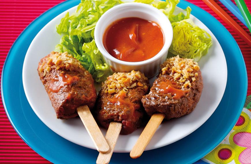 Bâtonnets de steak haché aux cacahuètes Bâtonnets de steak haché aux cacahuètes