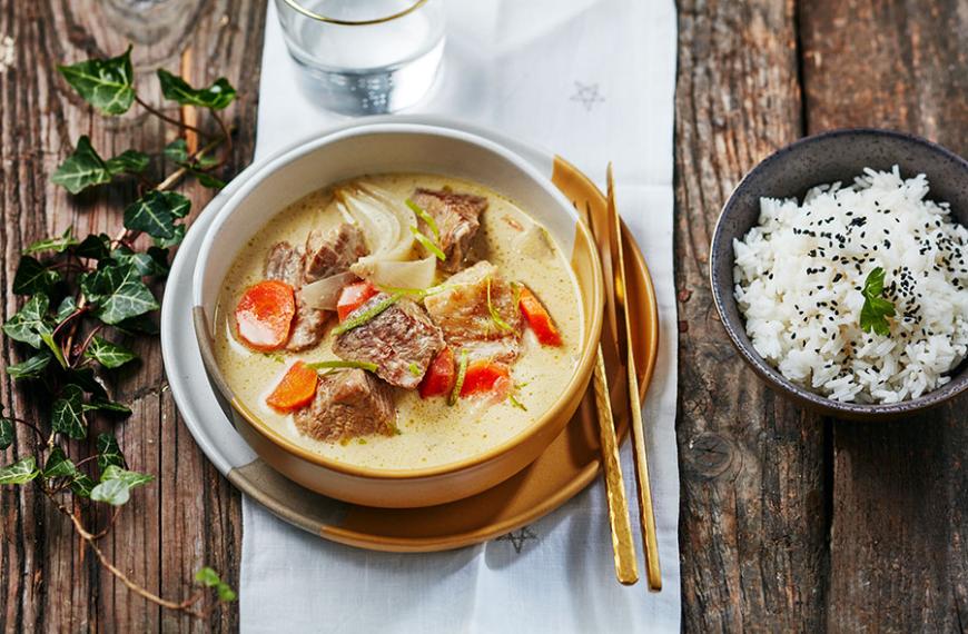 Blanquette de veau au lait de coco et citronnelle