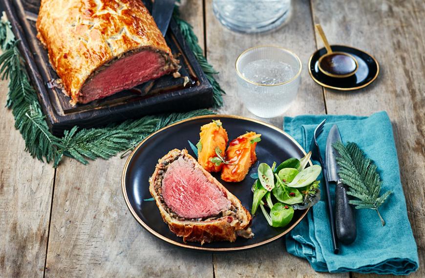 Bœuf Wellington au miso-sésame