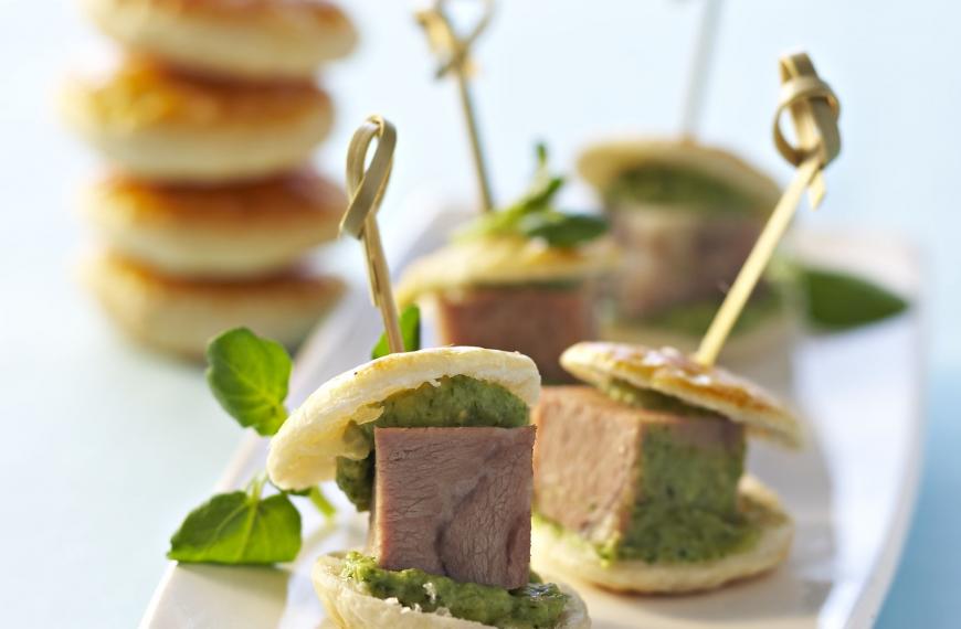 Tapas de tête de veau à la crème d'avocat