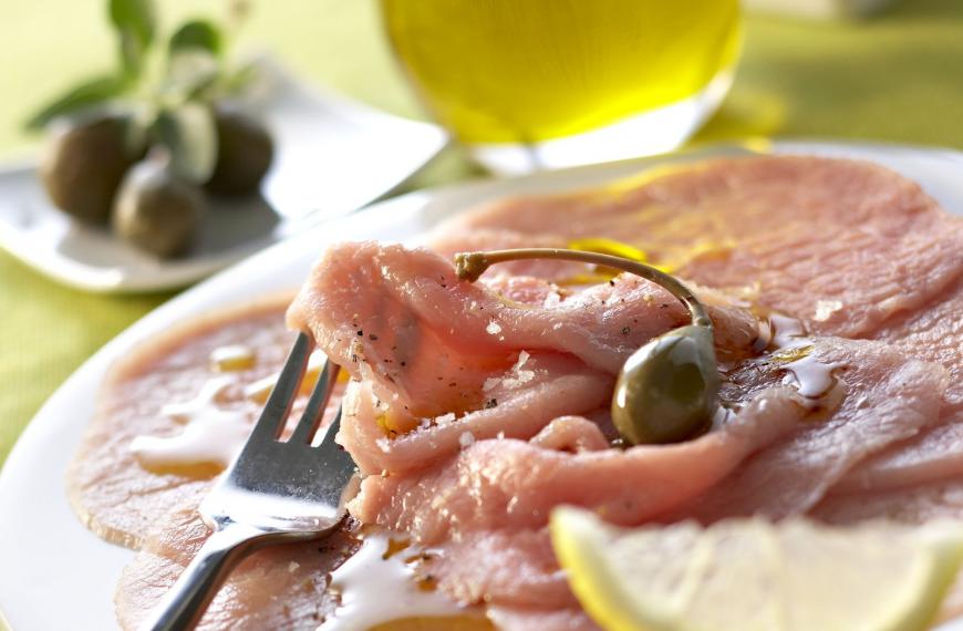 Carpaccio de veau à l'artichaut