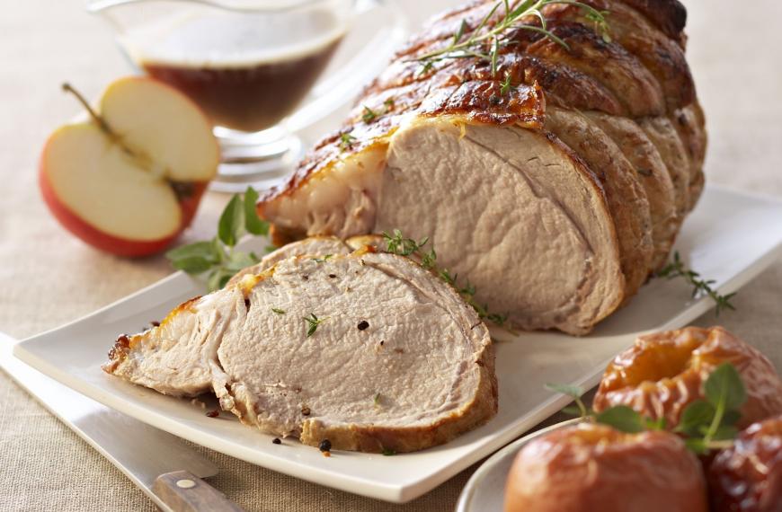 Carré de veau aux pommes caramélisées