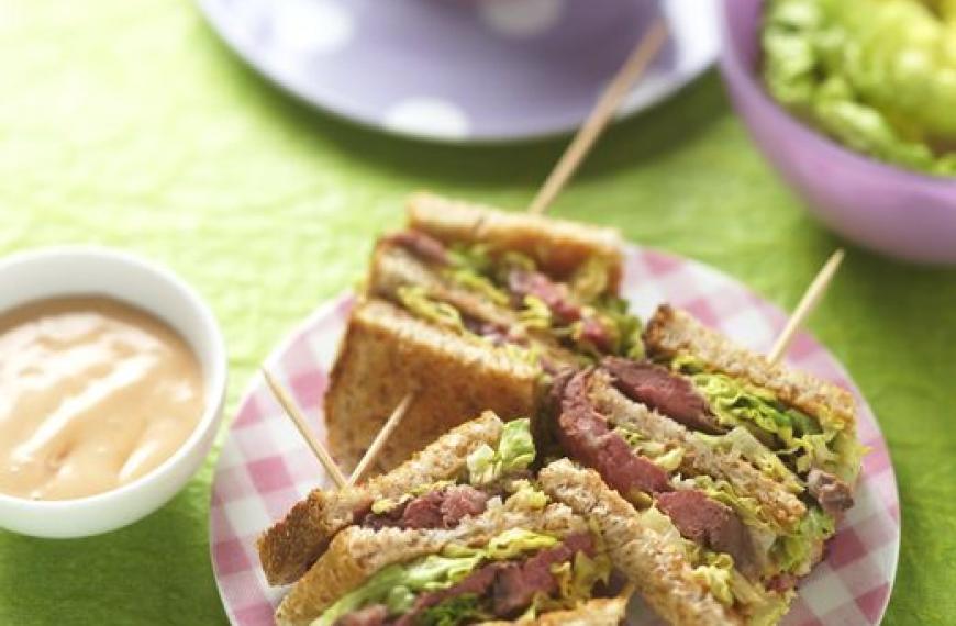 Recette De Club Sandwichs Au Bœuf