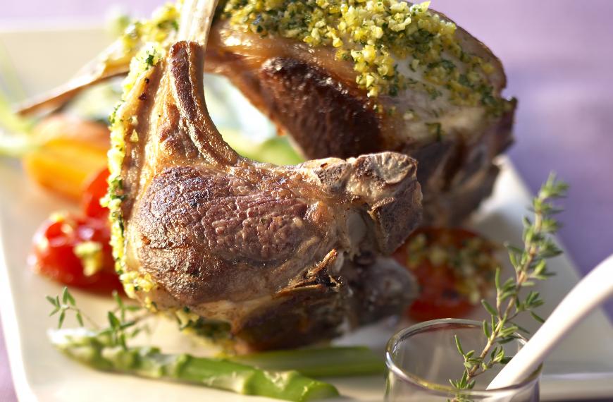 Côtes d'agneau en croûte de Gremolata