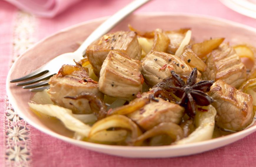 Recette de Sauté de veau minute au fenouil