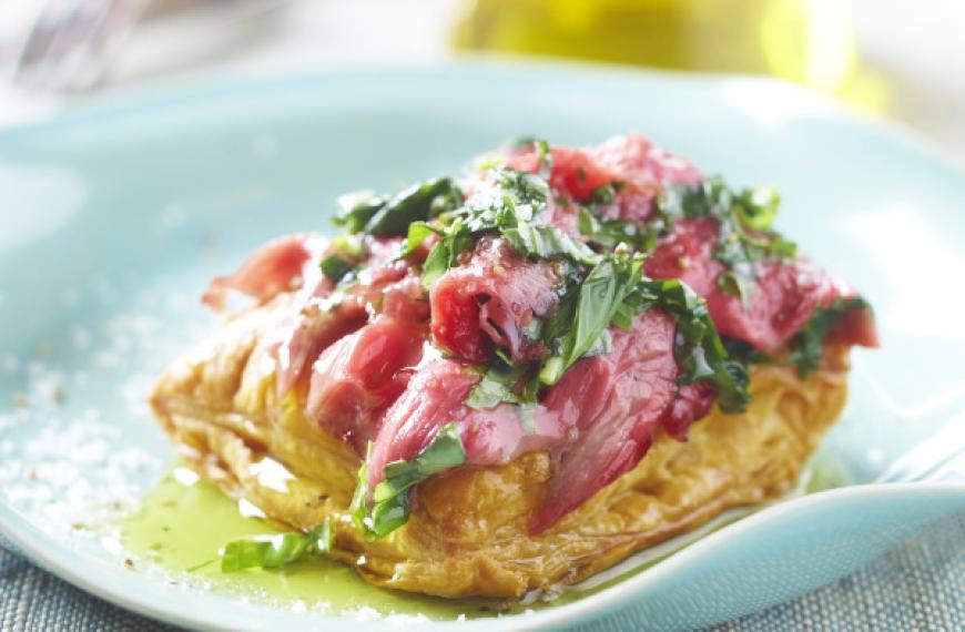 Croustillants au carpaccio de bœuf Croustillants au carpaccio de bœuf