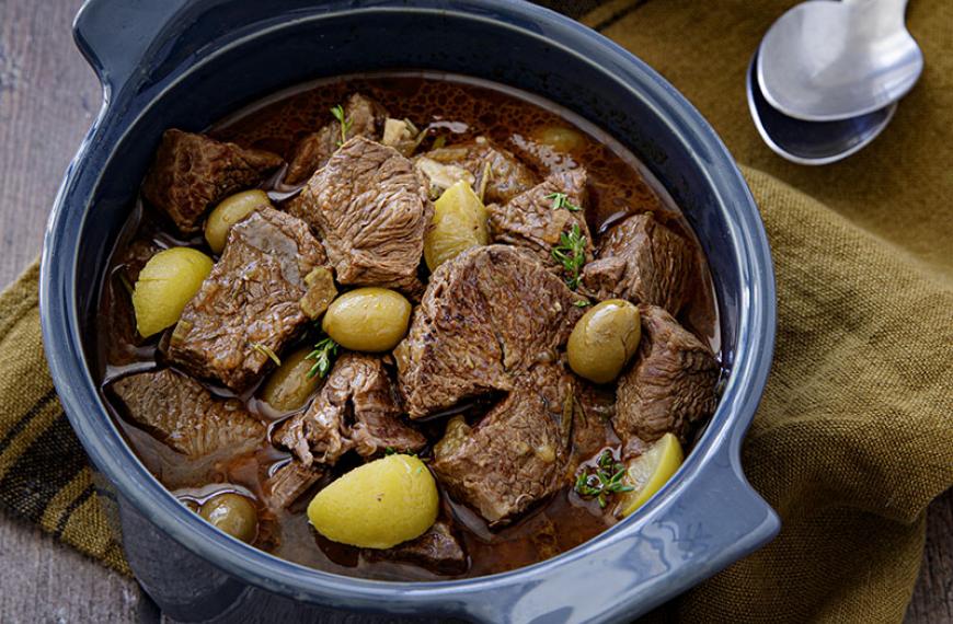 Daube de paleron de bœuf aux olives et citrons confits Daube de paleron de bœuf aux olives et citrons confits