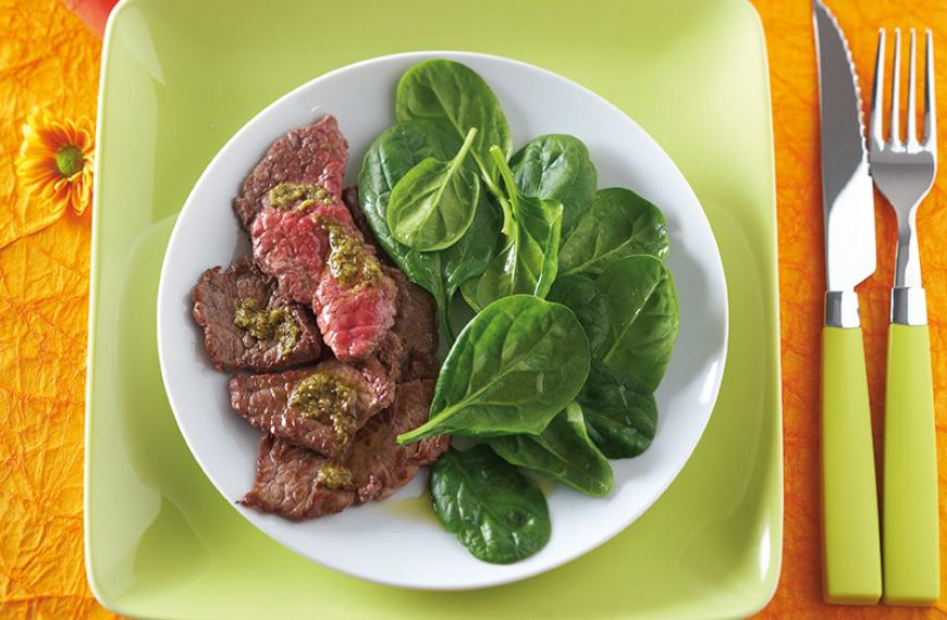 Emincé de bœuf au pesto Emincé de bœuf au pesto