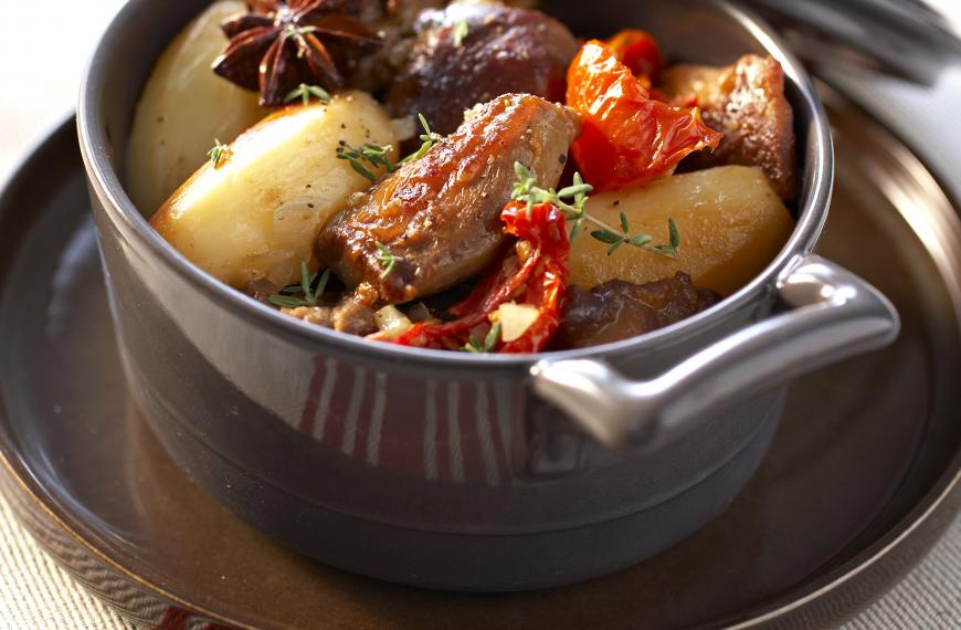 Sauté d'agneau confit parfumé à la badiane Sauté d'agneau confit parfumé à la badiane