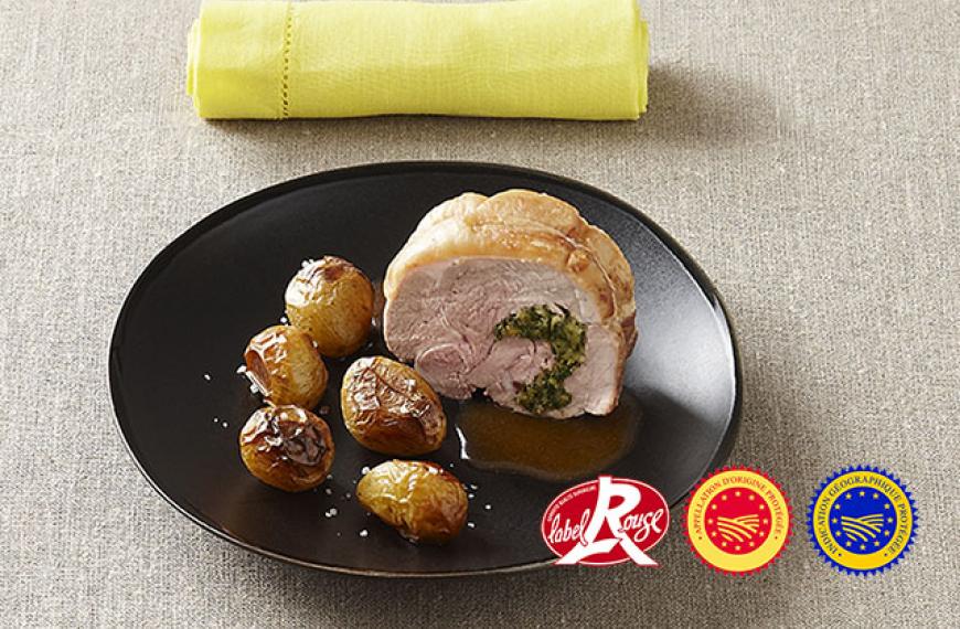 Recette D Epaule D Agneau Roulee Aux Herbes Pommes De Terre Grenaille