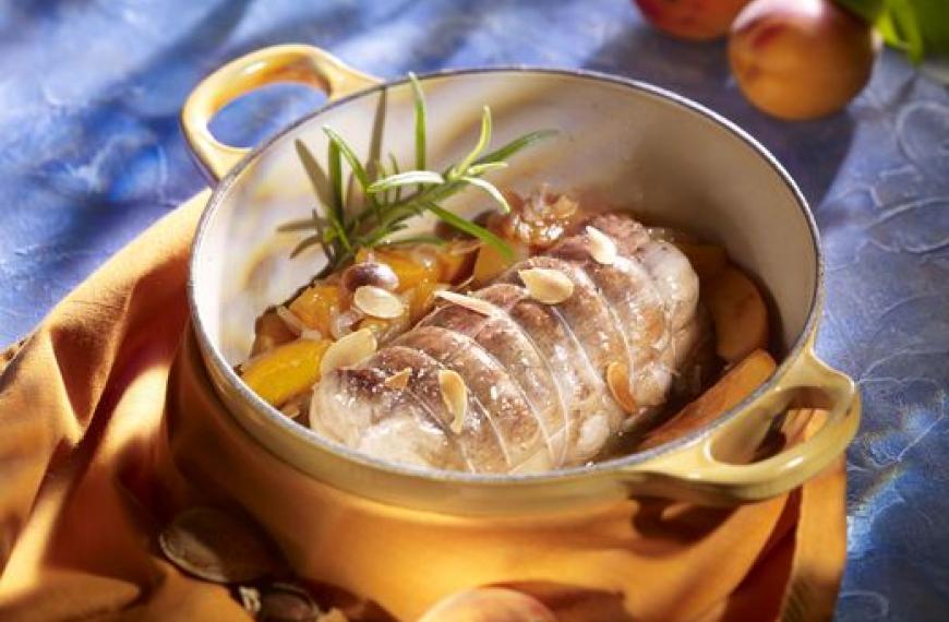 Filet de veau aux abricots et miel de lavande Filet de veau aux abricots et miel de lavande