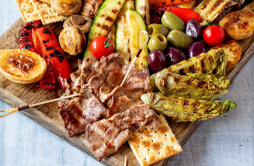 Langue de bœuf grillée et légumes du soleil Langue de bœuf grillée et légumes du soleil
