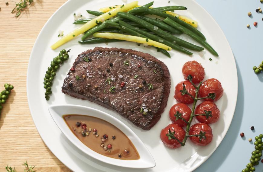 Recette de Pavés de bœuf au poivre Recette de Pavés de bœuf au poivre