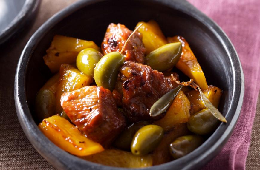 Tajine de veau à l'ananas