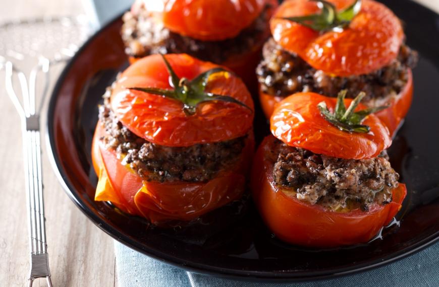 Tomates farcies au veau (et à la tapenade)