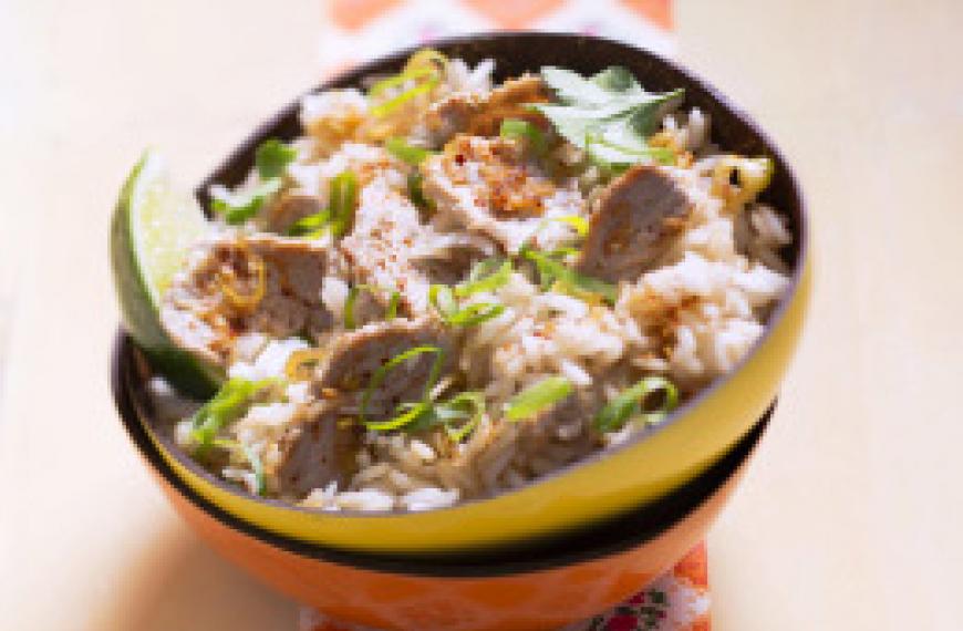 Riz sauté au veau citronnelle Riz sauté au veau citronnelle