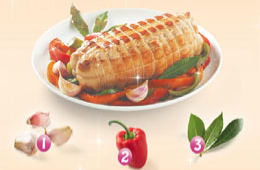 Rôti de veau aux poivrons Rôti de veau aux poivrons