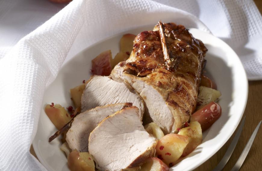 Recette de Rôti de veau aux pommes et au cidre Recette de Rôti de veau aux pommes et au cidre
