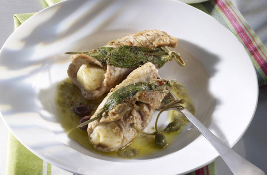 Saltimbocca (escalope de veau roulée à la provençale)