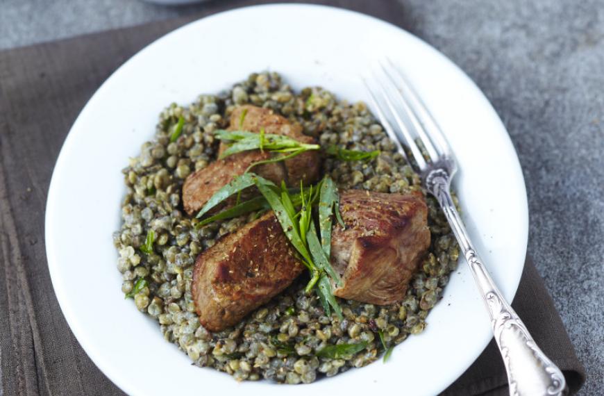 Sauté d’agneau aux lentilles