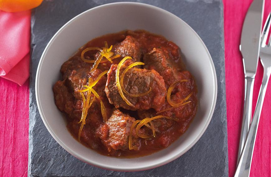 Sauté de bœuf à la tomate 