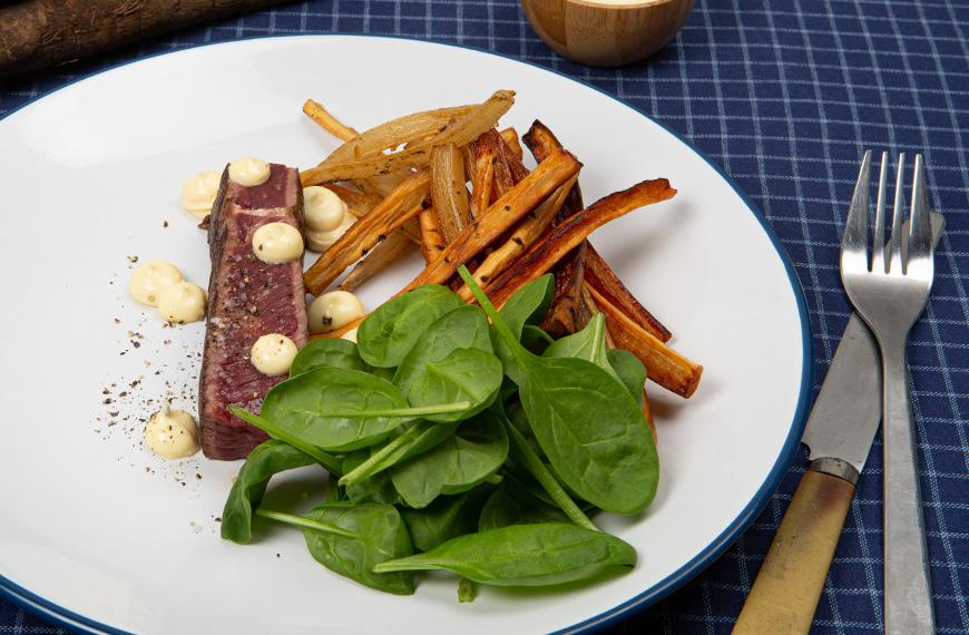 Steak-frites de viande chevaline revisité Steak-frites de viande chevaline revisité