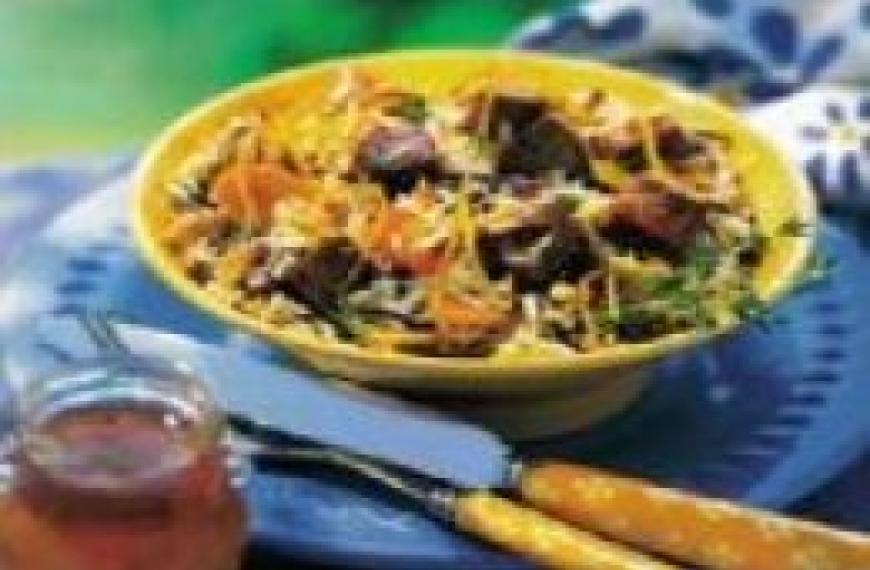 Foie de veau tiède à l'aigre-doux et salade orange Foie de veau tiède à l'aigre-doux et salade orange