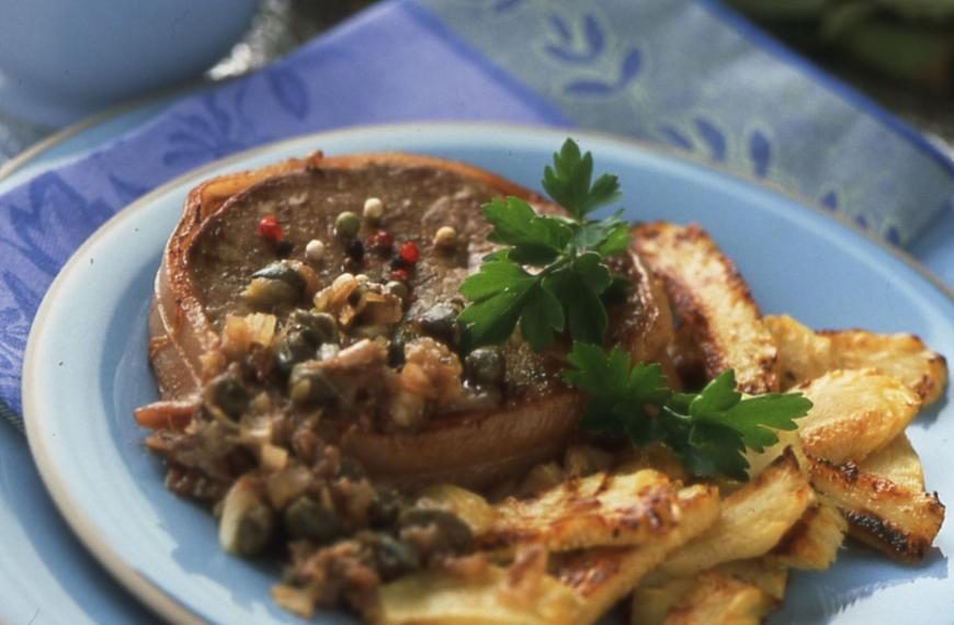 Pavés en tournedos sauce aux câpres Pavés en tournedos sauce aux câpres