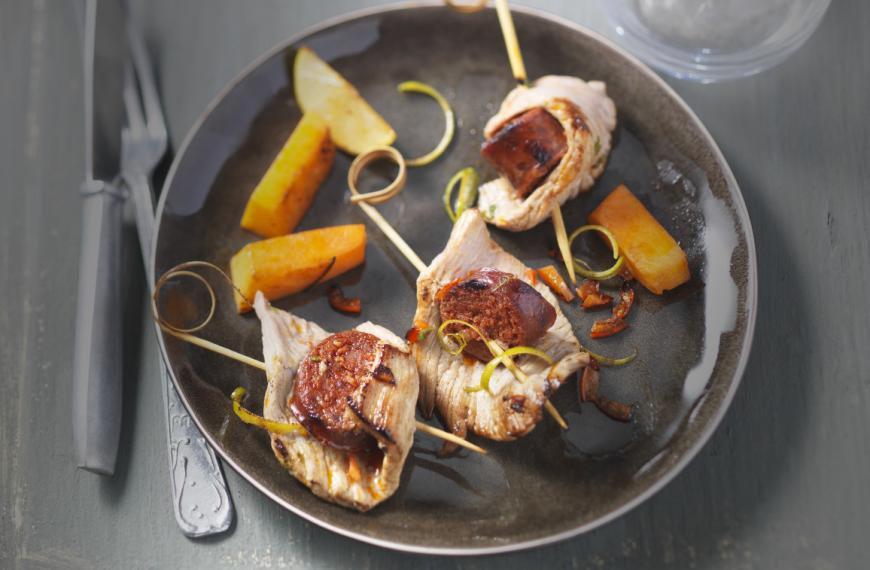 Tapas de veau au chorizo Tapas de veau au chorizo