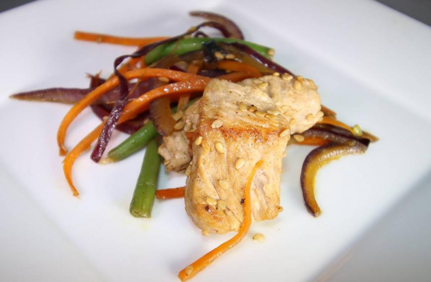 Wok de veau aux légumes Wok de veau aux légumes