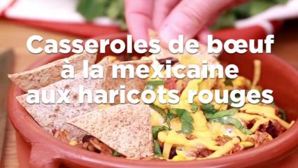 Casseroles de bœuf à la mexicaine aux haricots rouges