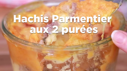 Hachis Parmentier aux deux purées