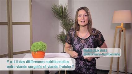 Y a-t-il des différences nutritionnelles entre viande surgelée et viande fraîche ?